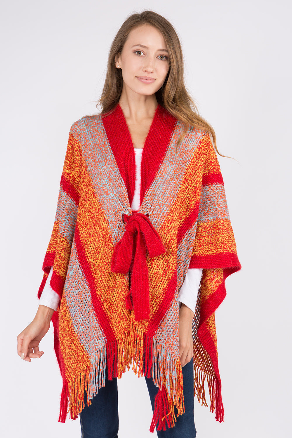 KA-21D4 Ombre Kimono w/ Front Ties