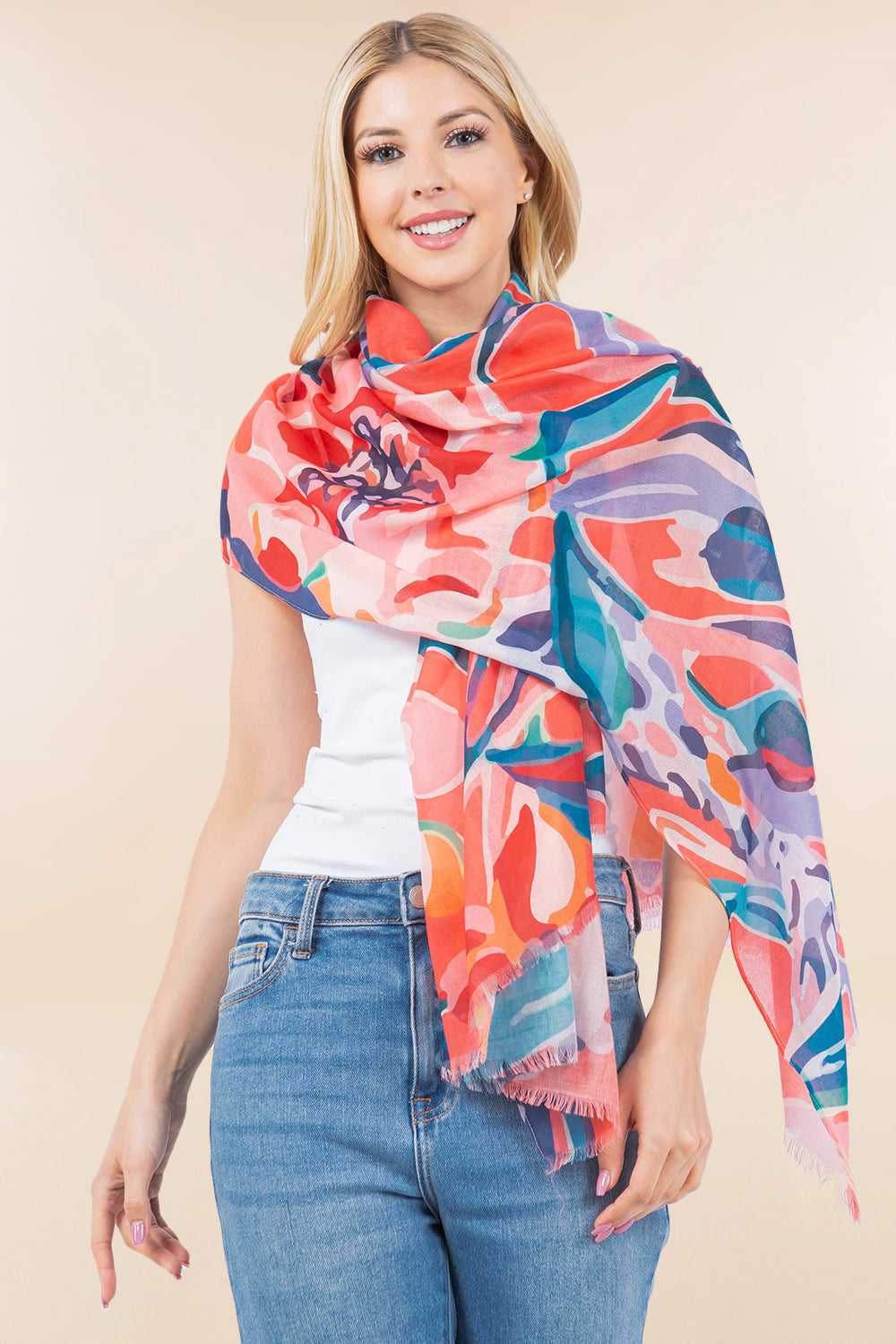 OP-4281 Floral Scarf