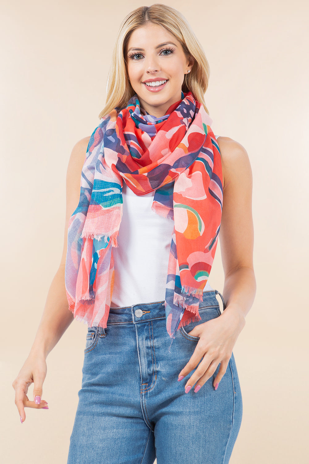 OP-4281 Floral Scarf