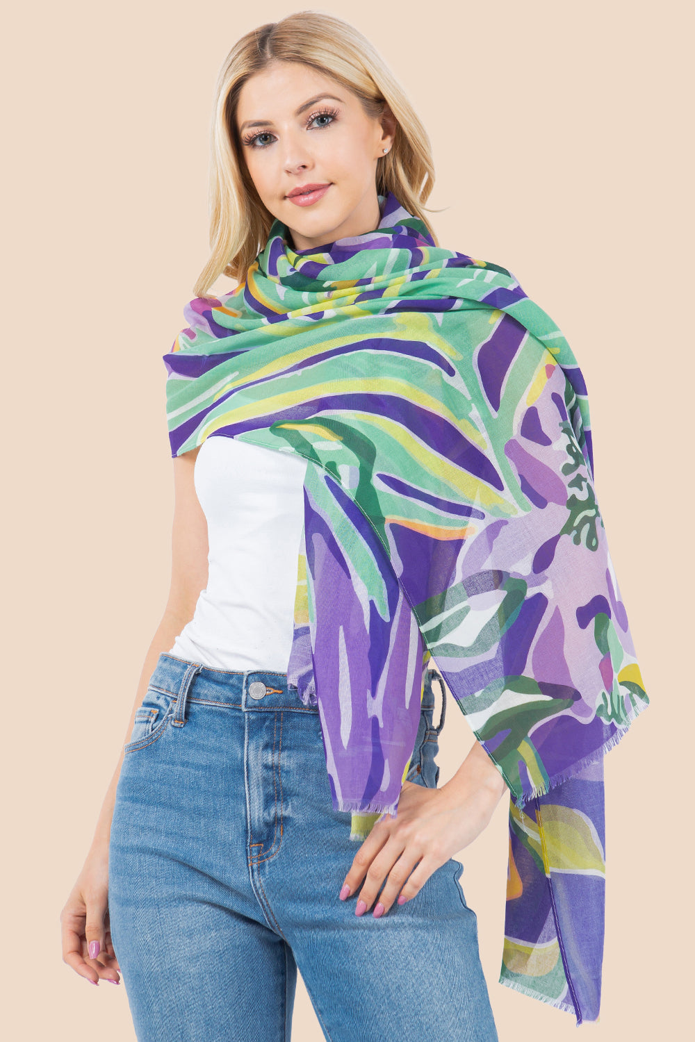 OP-4281 Floral Scarf