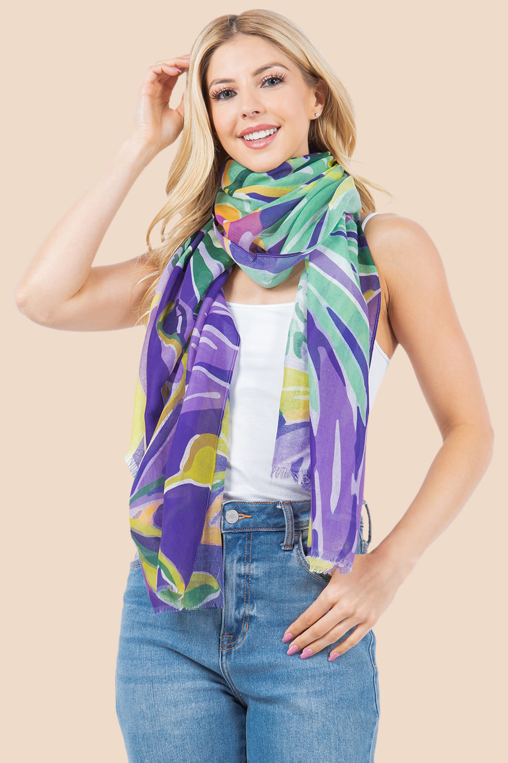 OP-4281 Floral Scarf