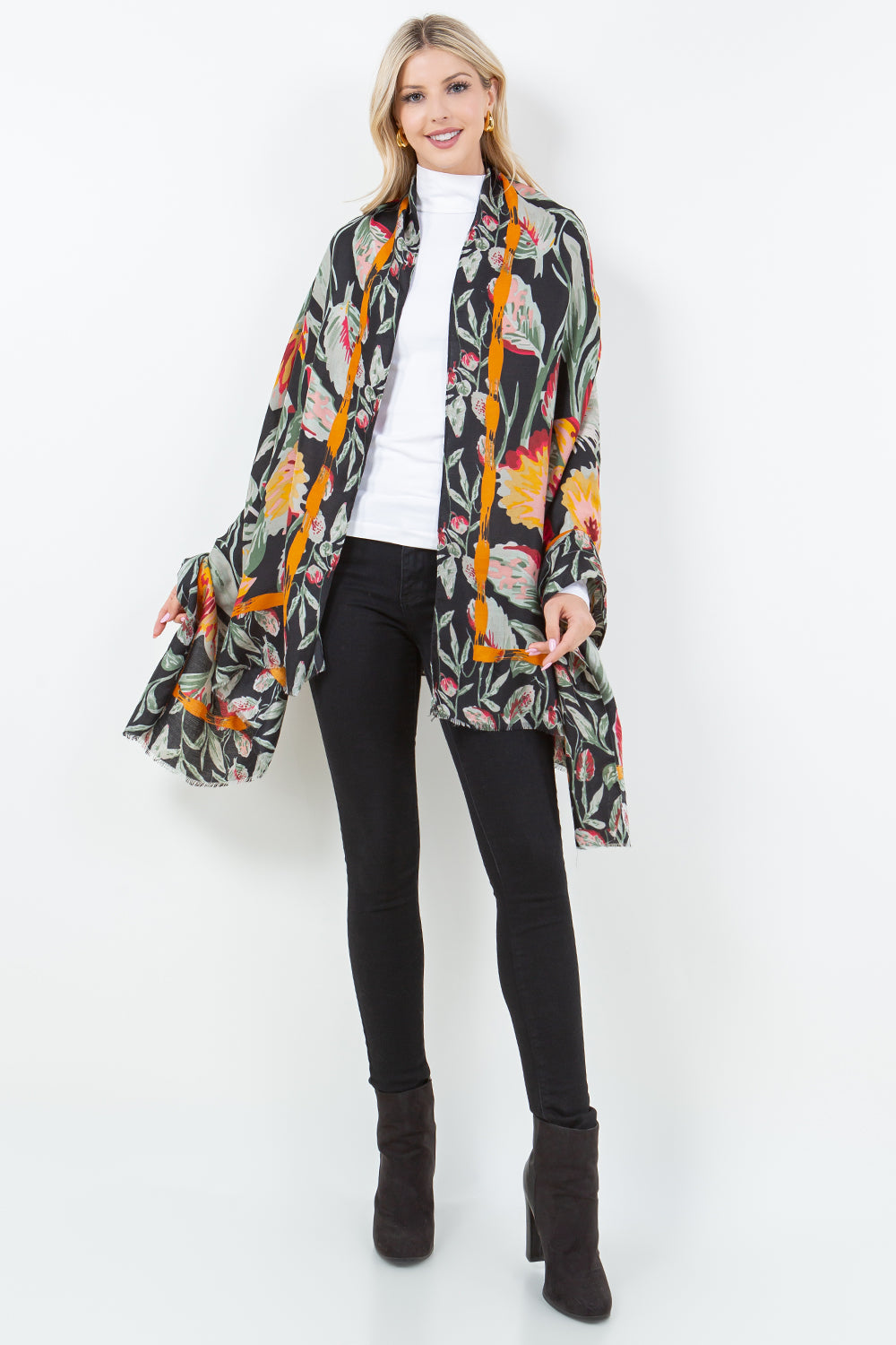 OP-4302 Floral Scarf