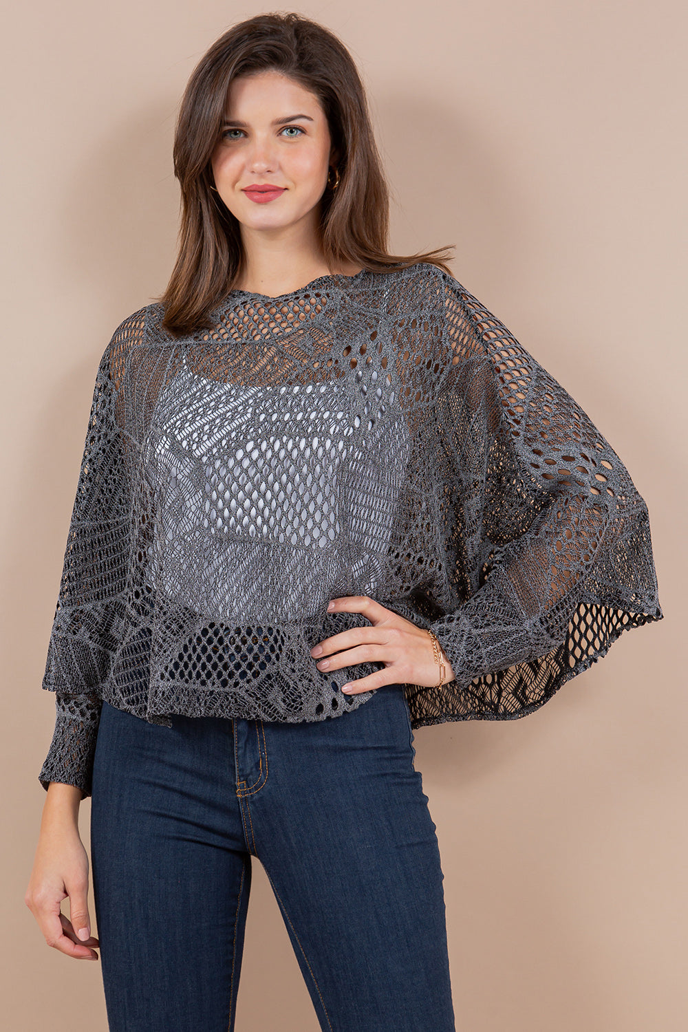 PON-1805 Crochet Pullover