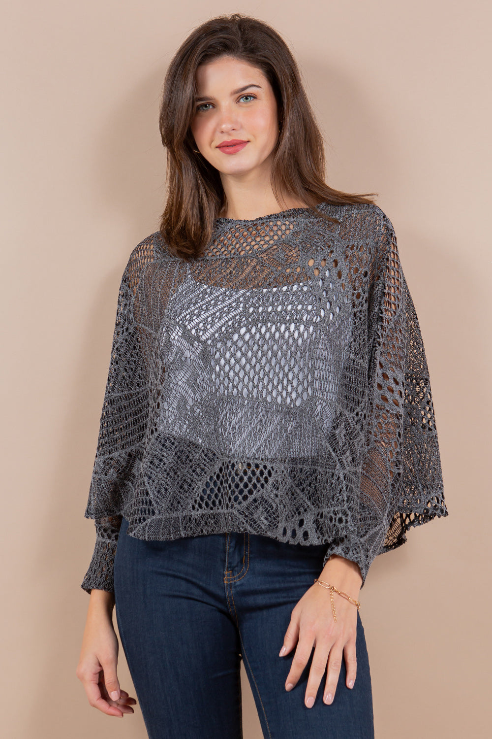 PON-1805 Crochet Pullover