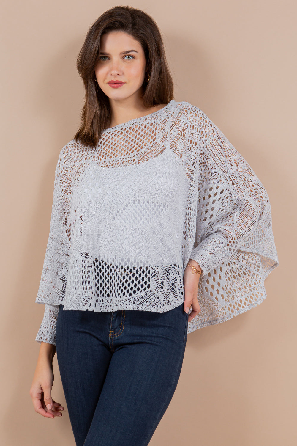 PON-1805 Crochet Pullover