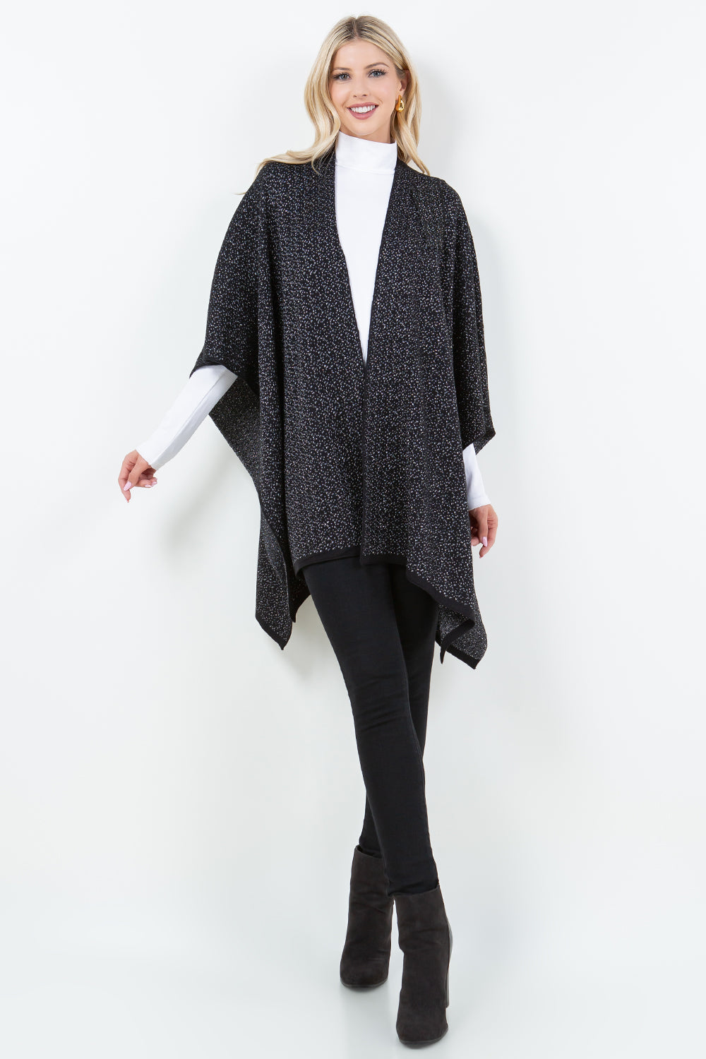 SH-4308 Metallic Shawl with Loop