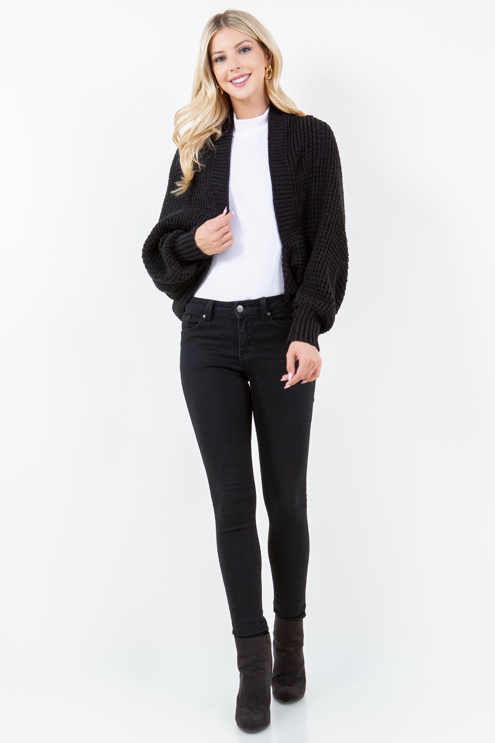 SH-4309 Solid Color Shrug