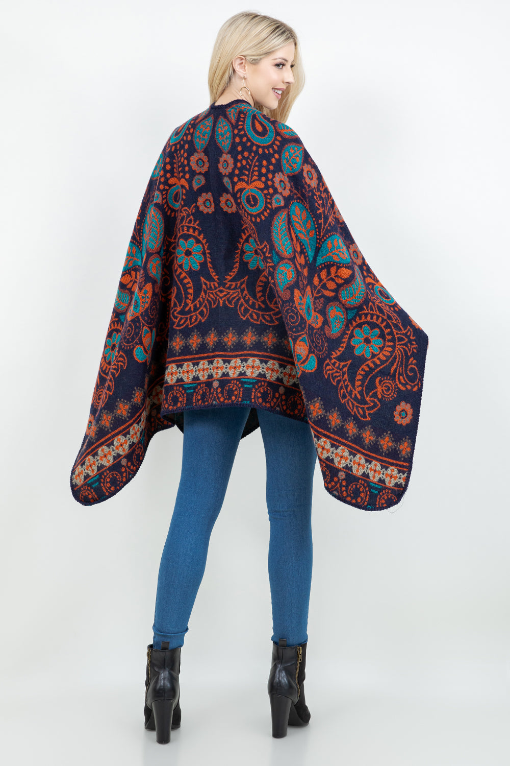 SH-4327 Fun Color Paisley Shawl