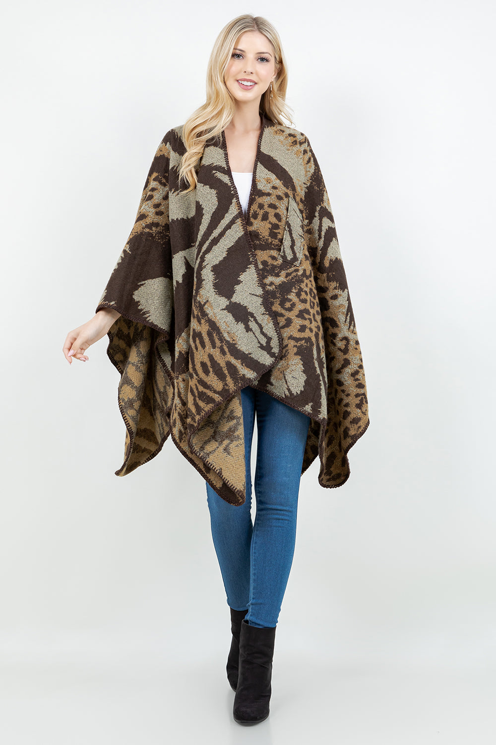 SH-4328 Animal Print Shawl