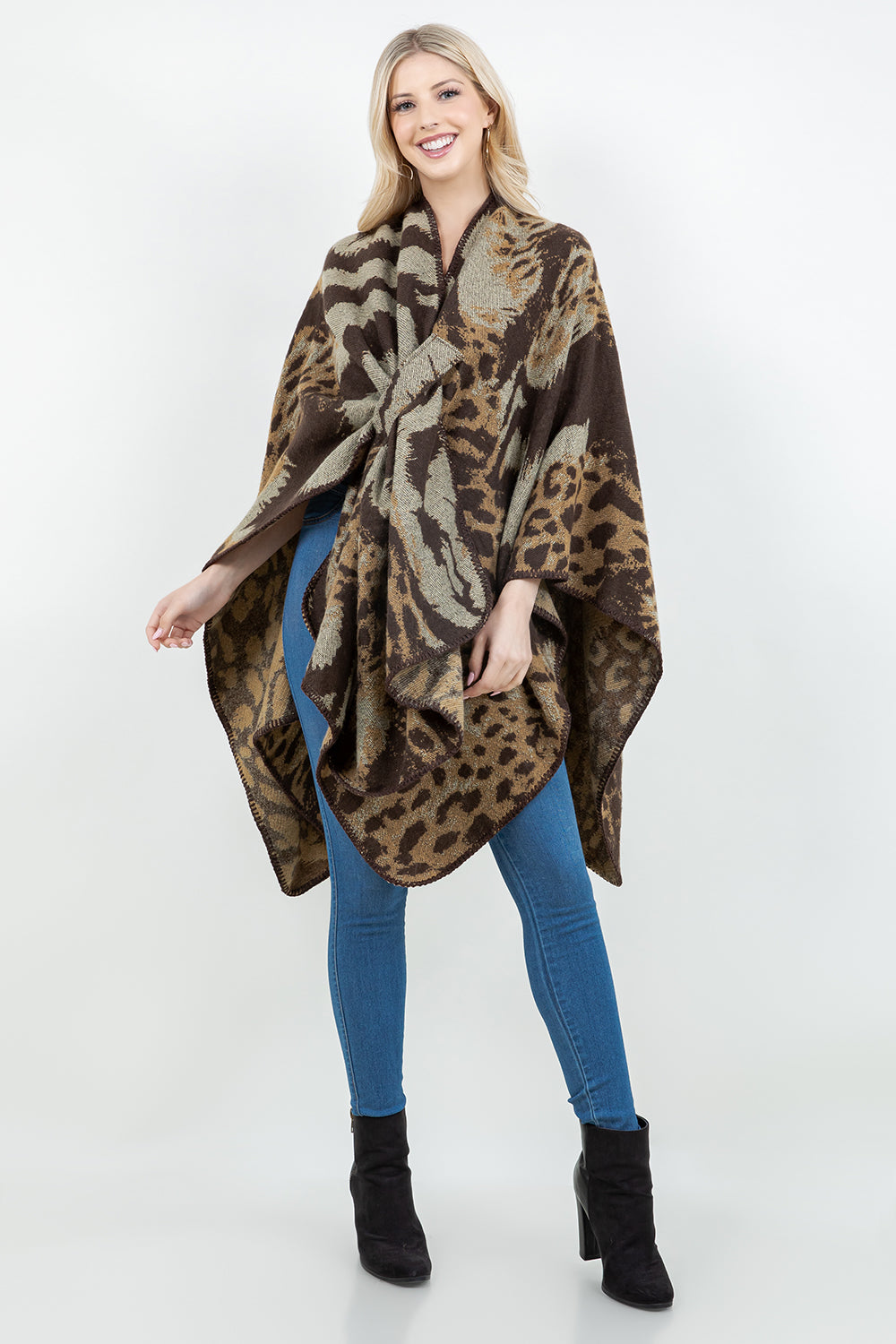 SH-4328 Animal Print Shawl