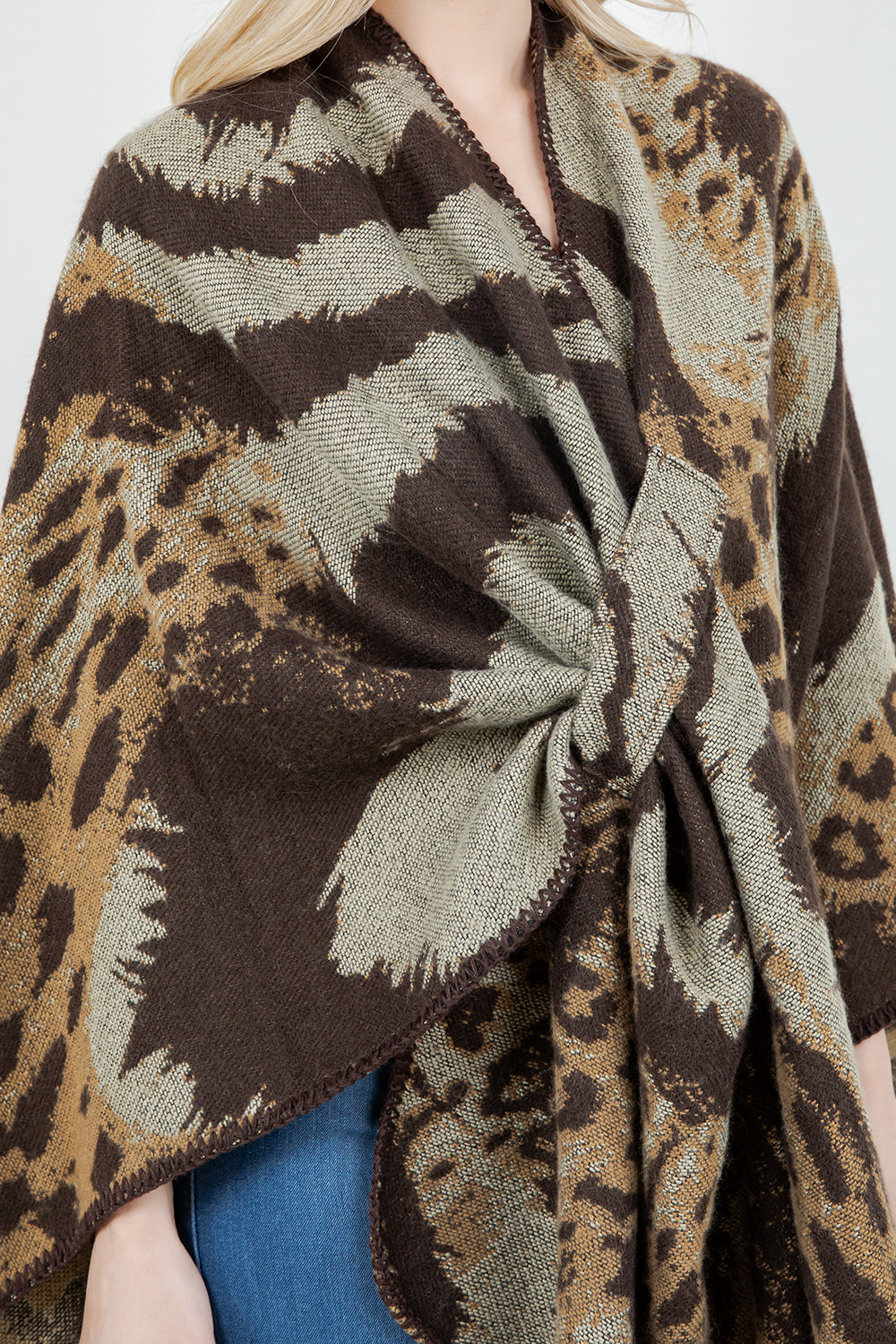 SH-4328 Animal Print Shawl