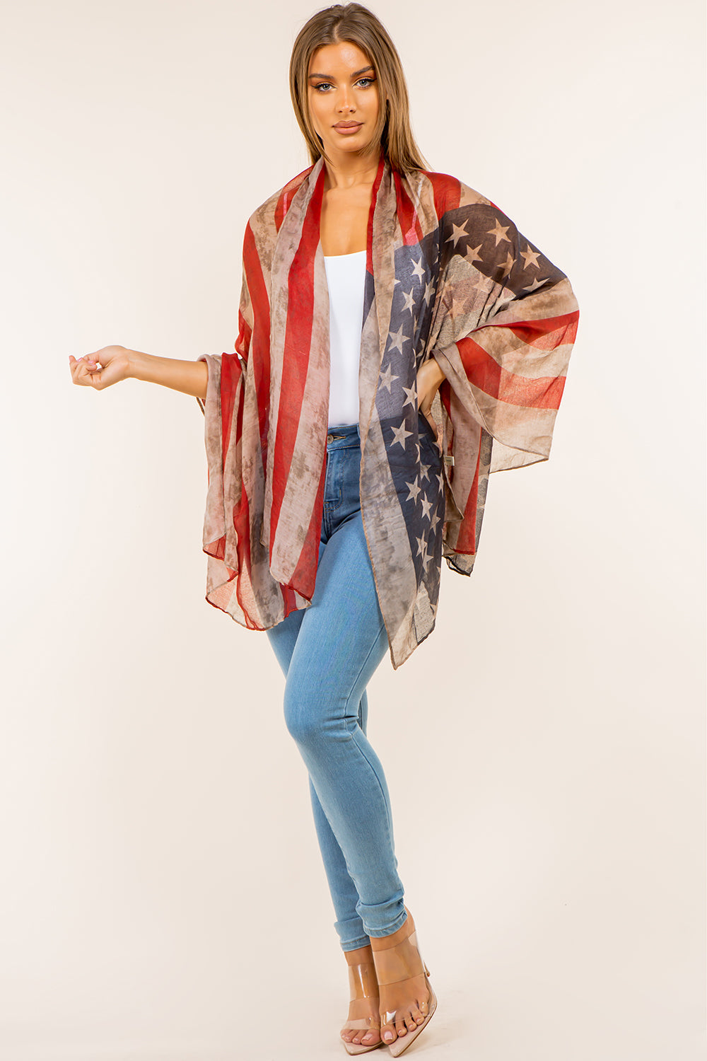 GPO-4134 vintage americana design scarf