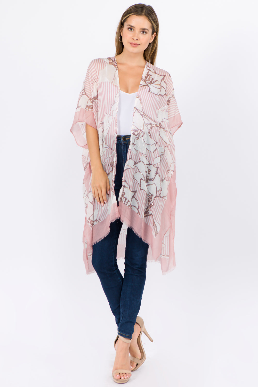 KP-1C02 floral kimono