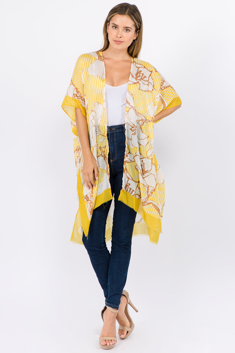 KP-1C02 floral kimono