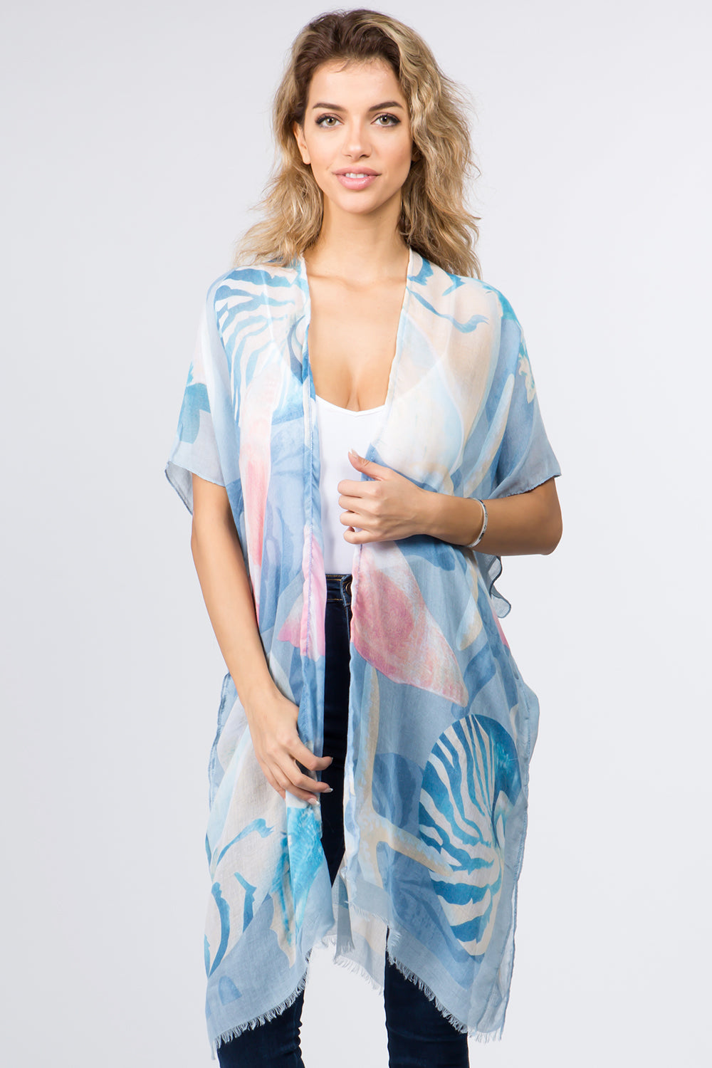 KP-9041 shell design kimono