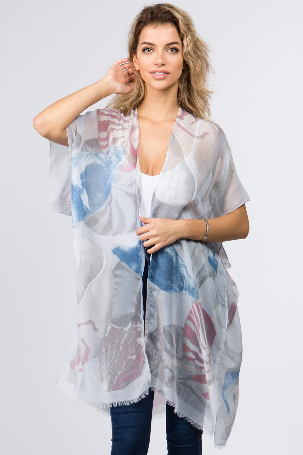 KP-9041 shell design kimono