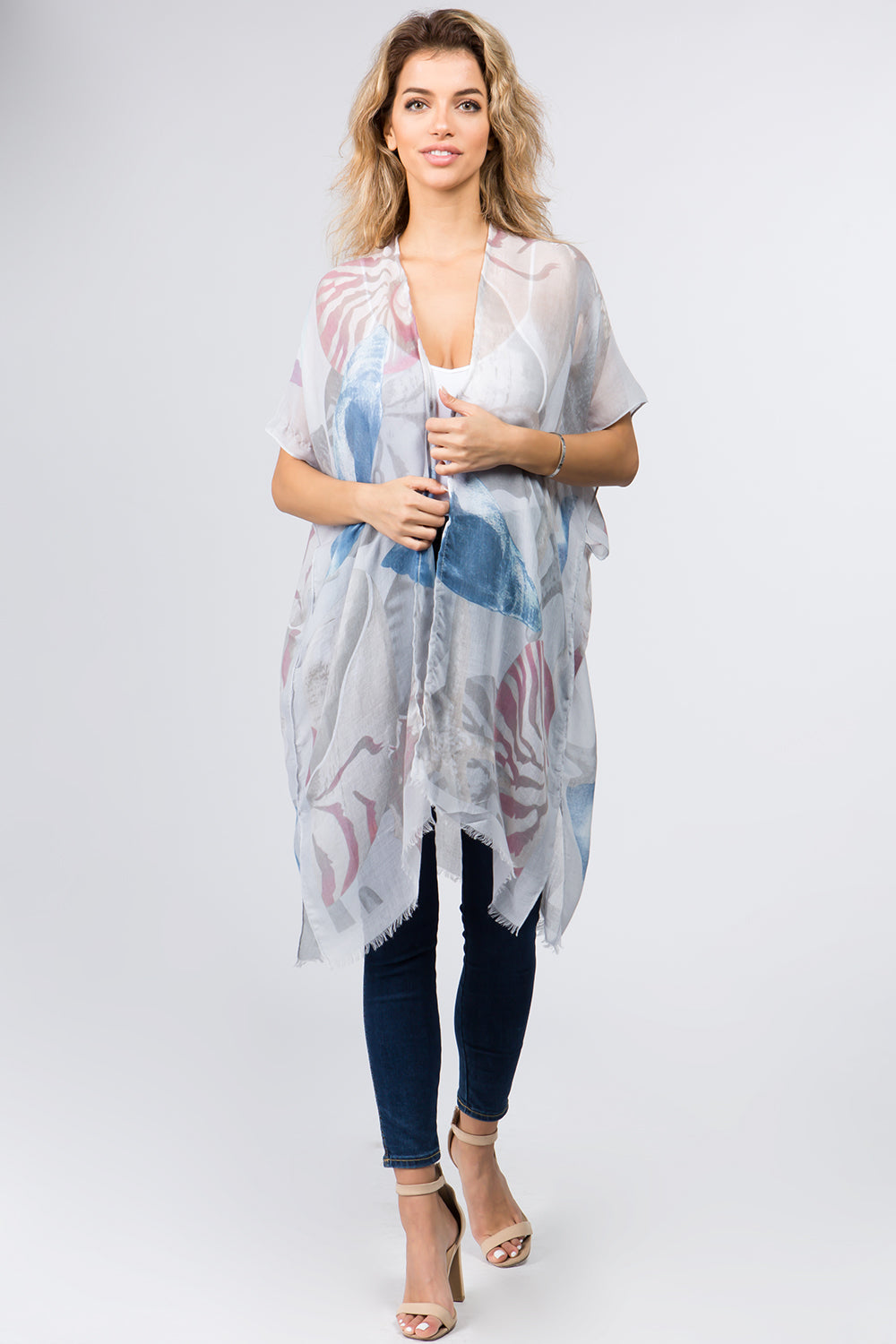 KP-9041 shell design kimono