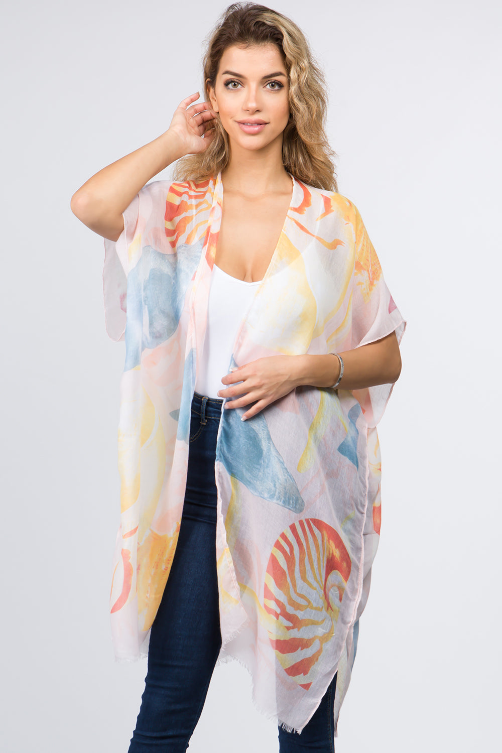 KP-9041 shell design kimono