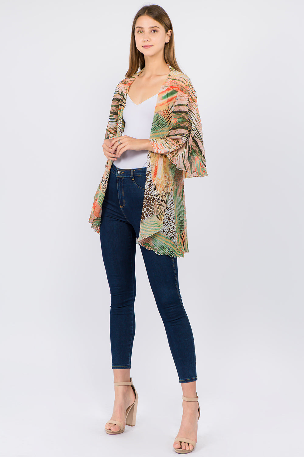 PN-136 abstract ombre design duster