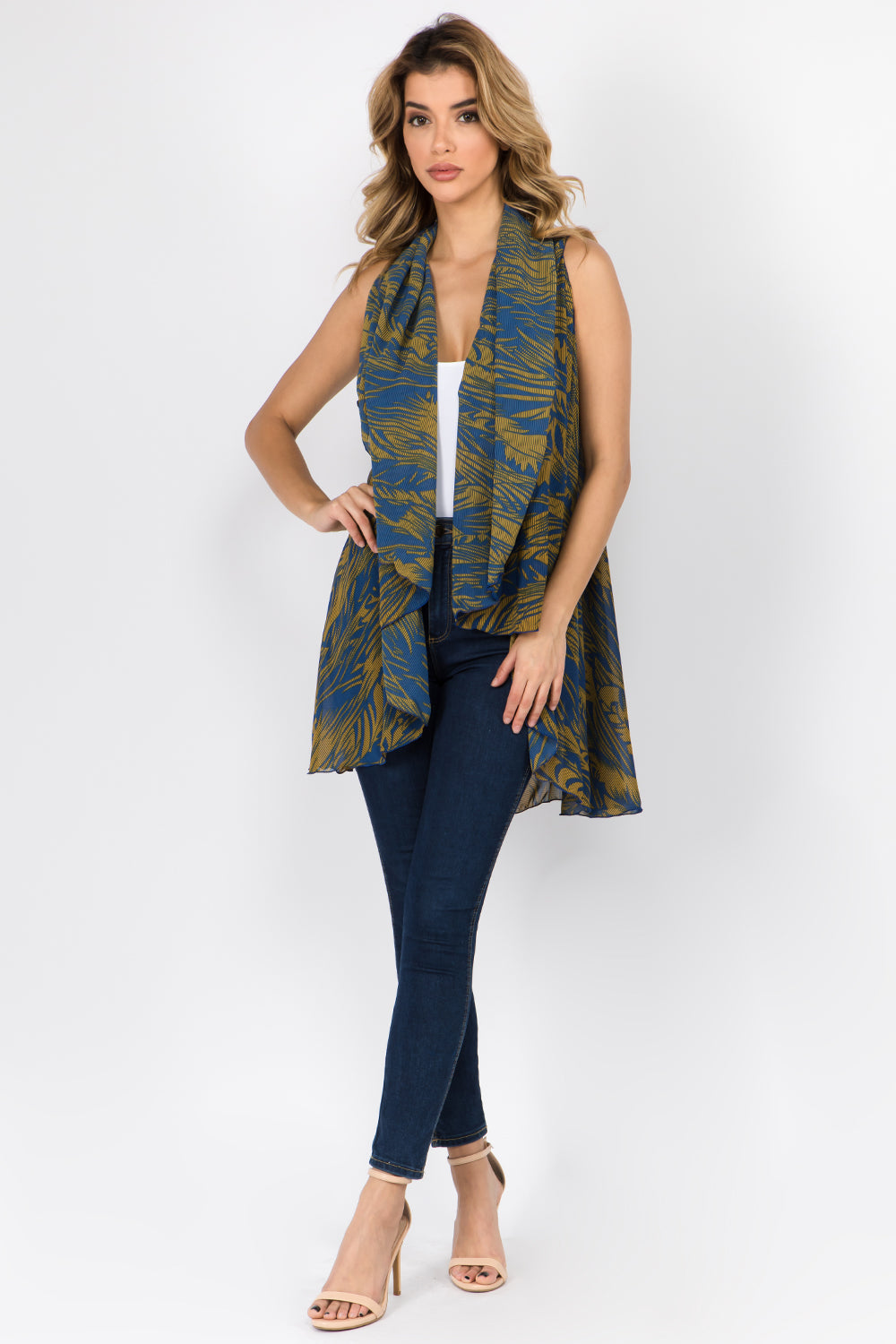 PN-532 2tone leaf vest