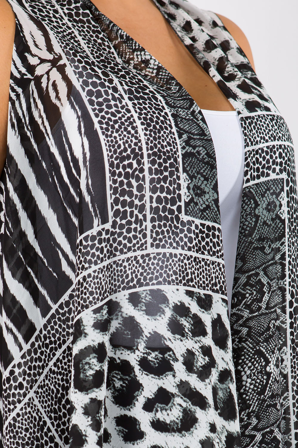 SN-38P leopard design vest plus size