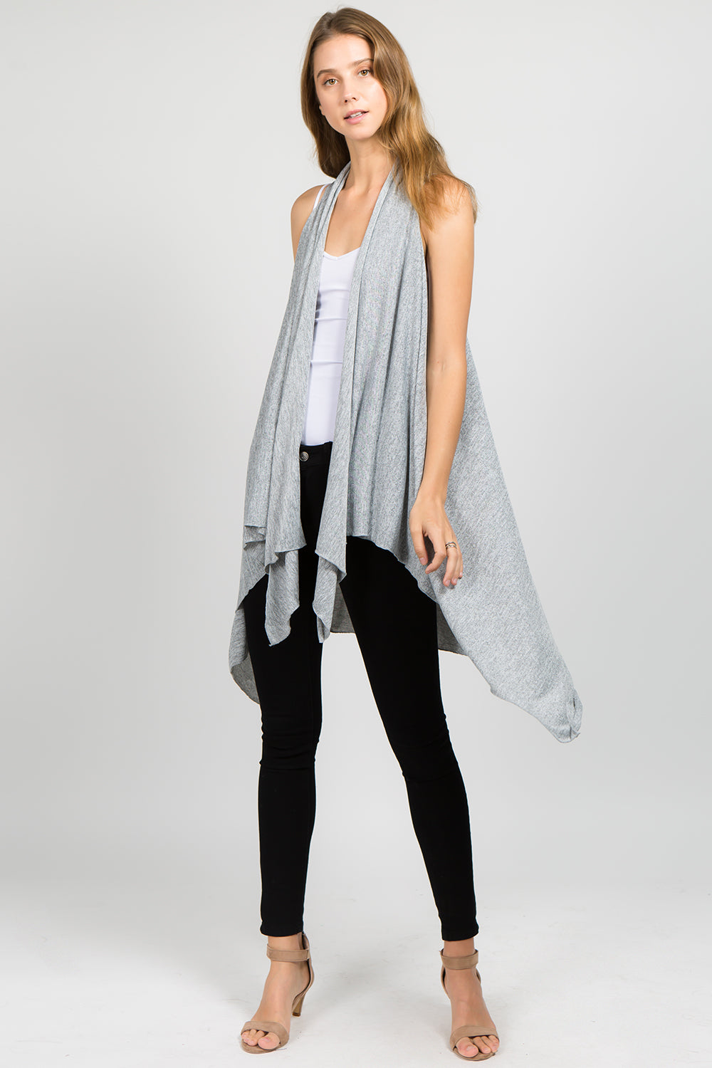 SN-48 solid color stretchy vest