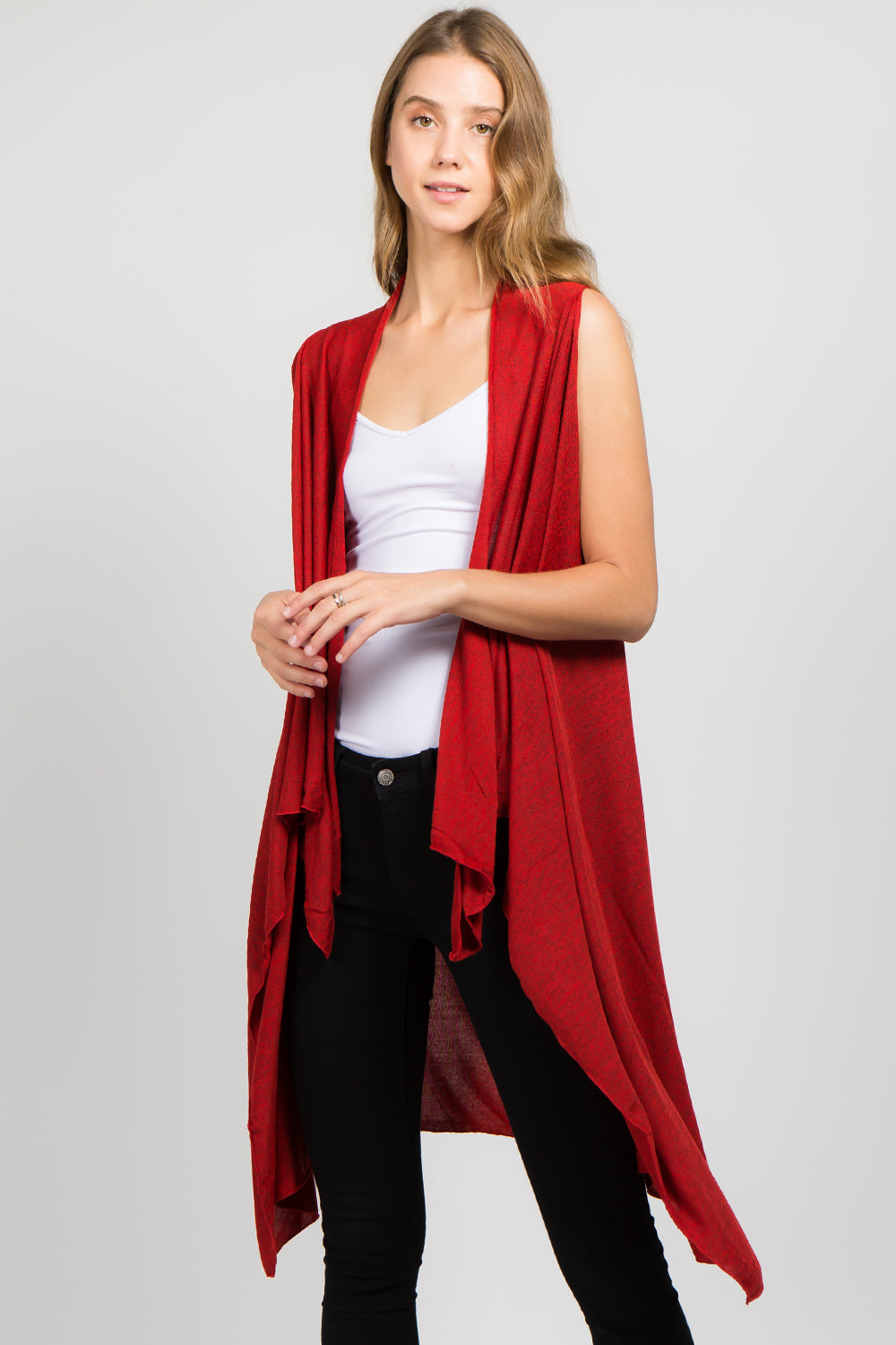 SN-48 solid color stretchy vest