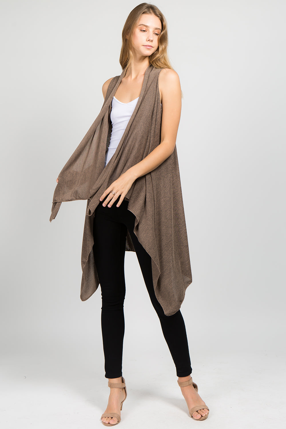 SN-48 solid color stretchy vest