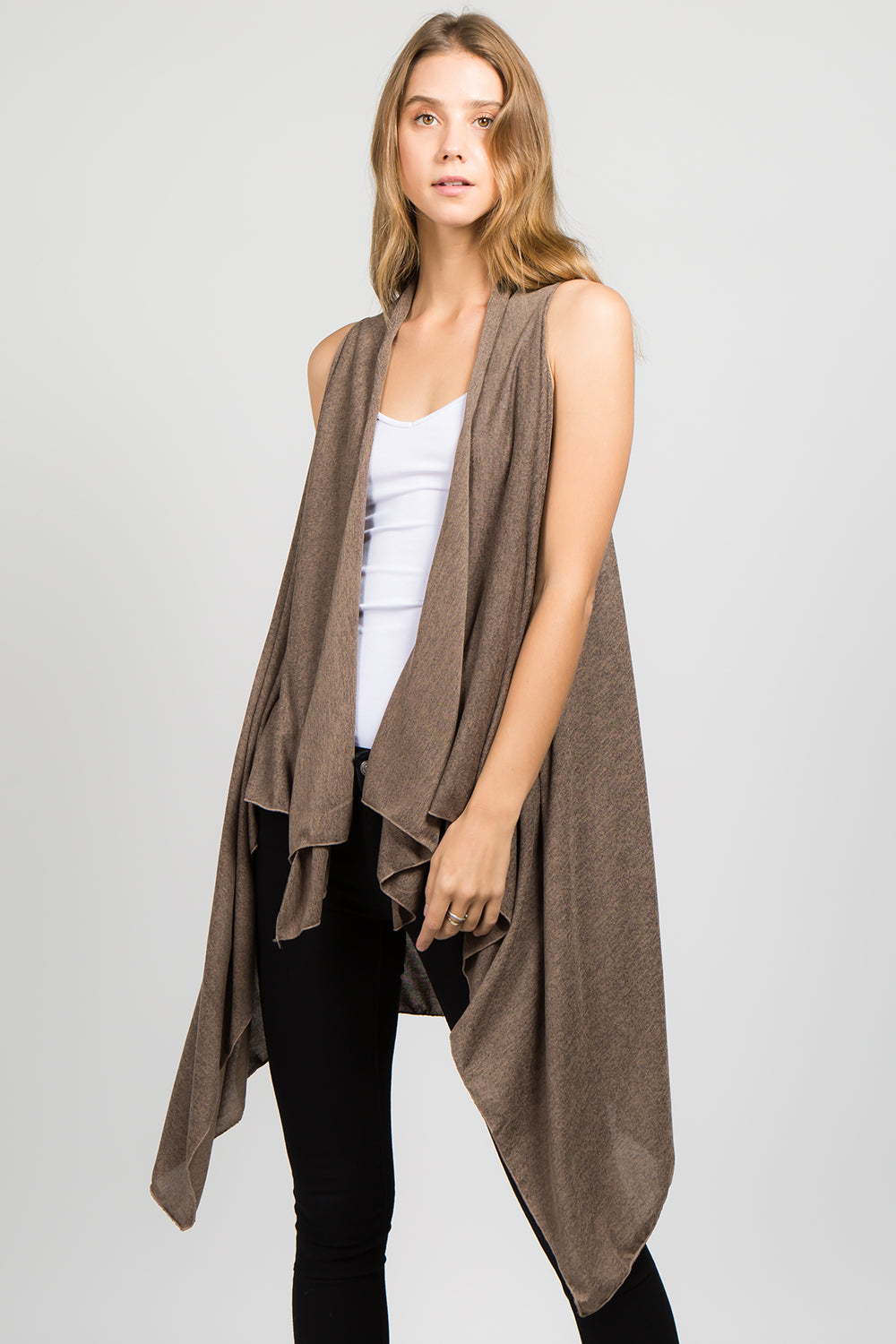 SN-48 solid color stretchy vest