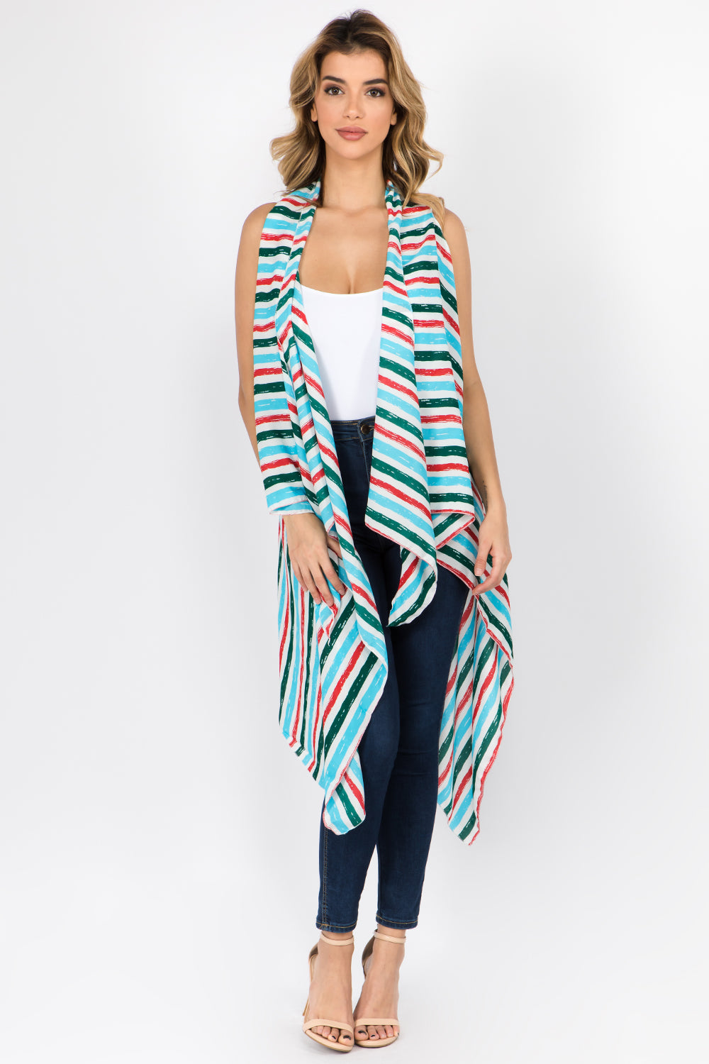 SN-60 colorful stripe vest