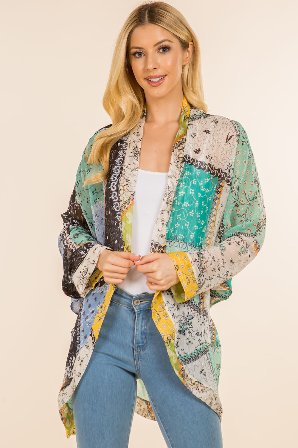 SP-4150 floral patchwork design wearable