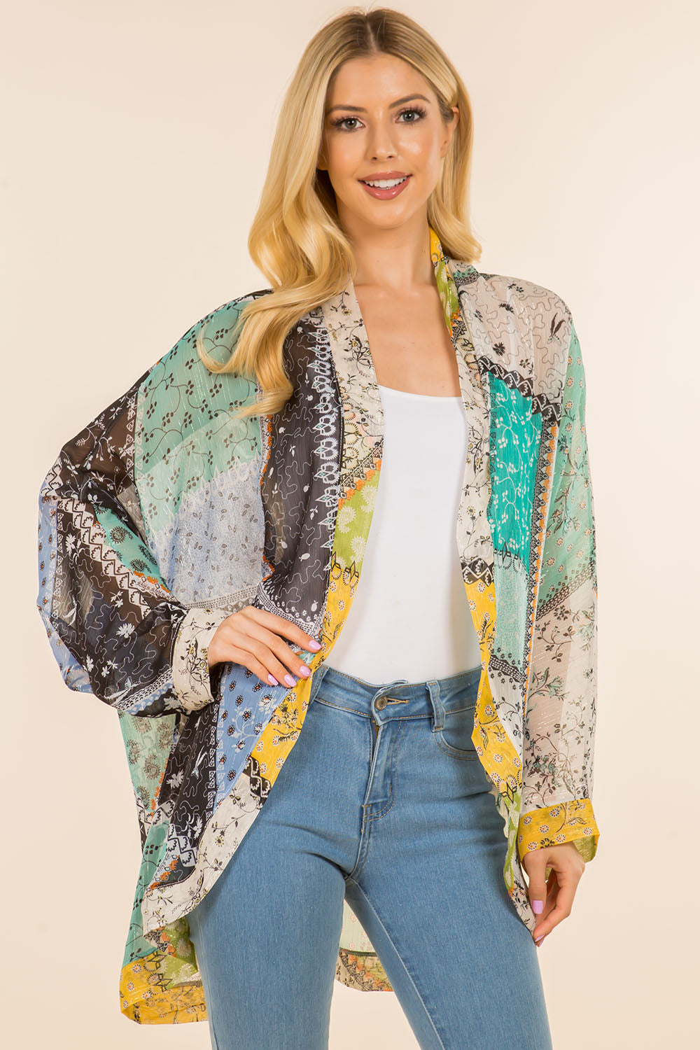 SP-4150 floral patchwork design wearable