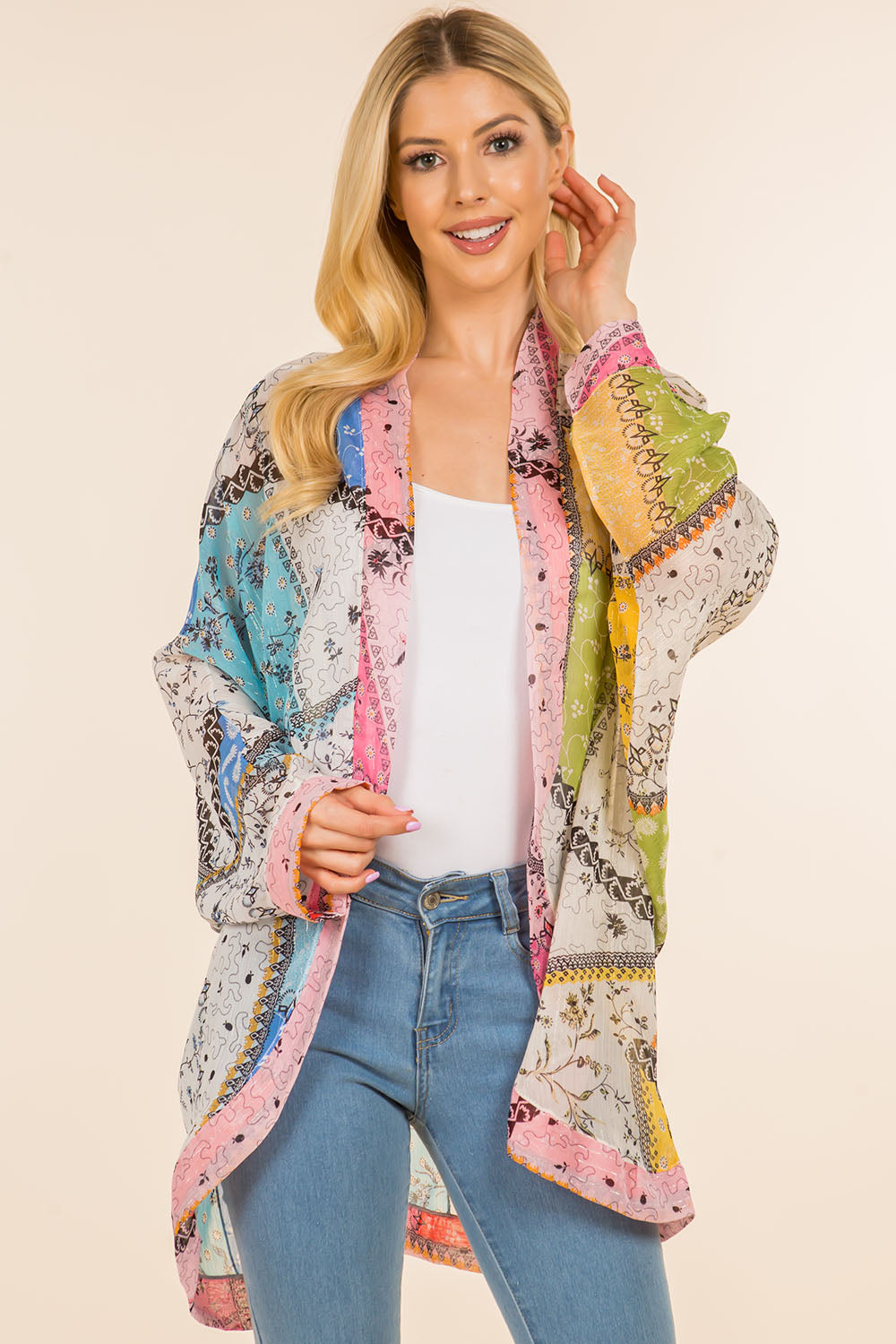 SP-4150 floral patchwork design wearable