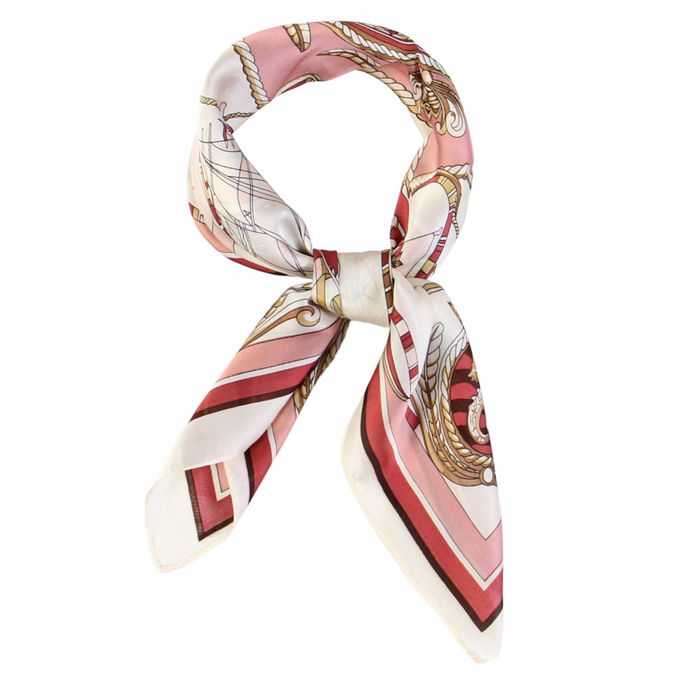 SS-3301 silky boat design square scarf