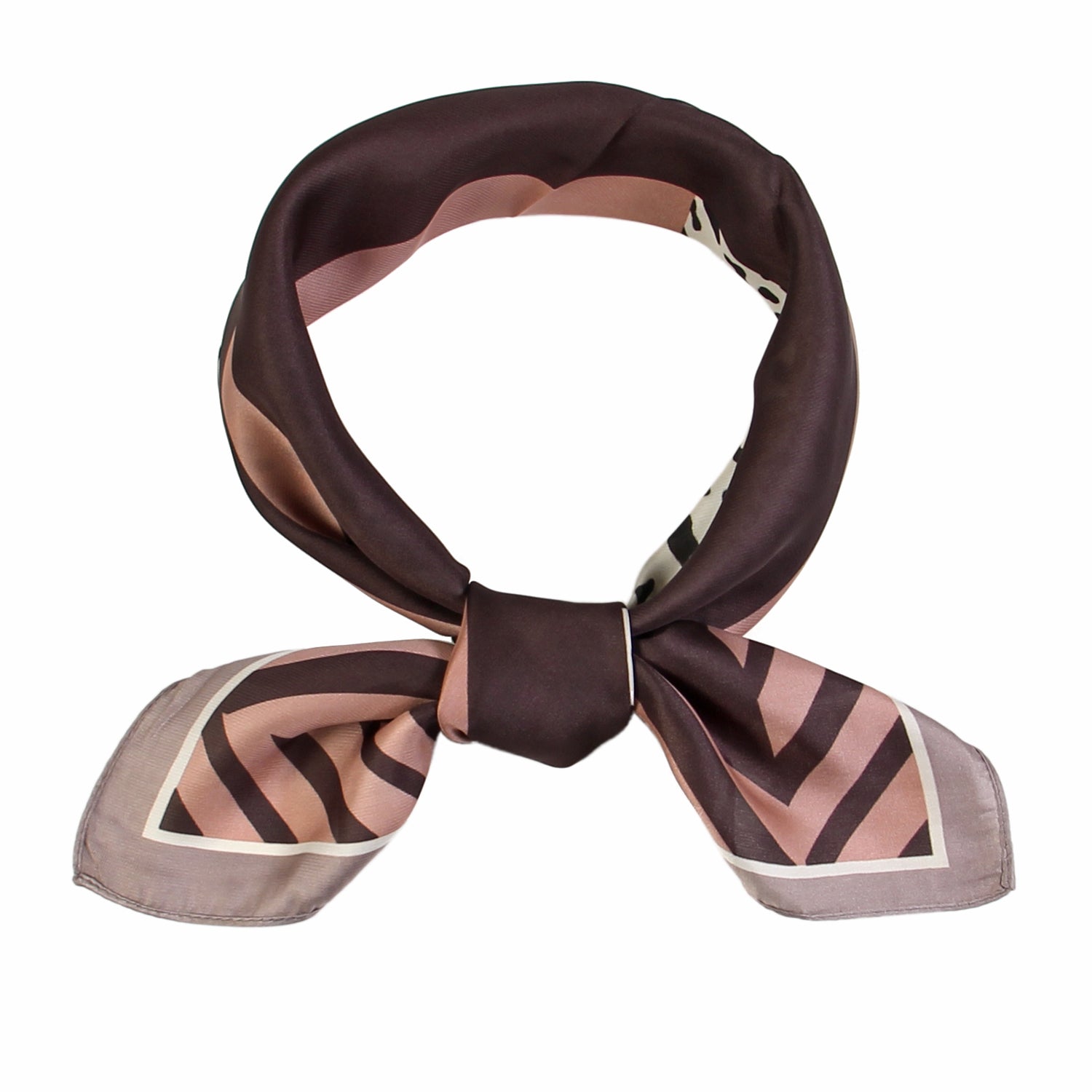 SS-3305 leopard and color block design sqaure scarf