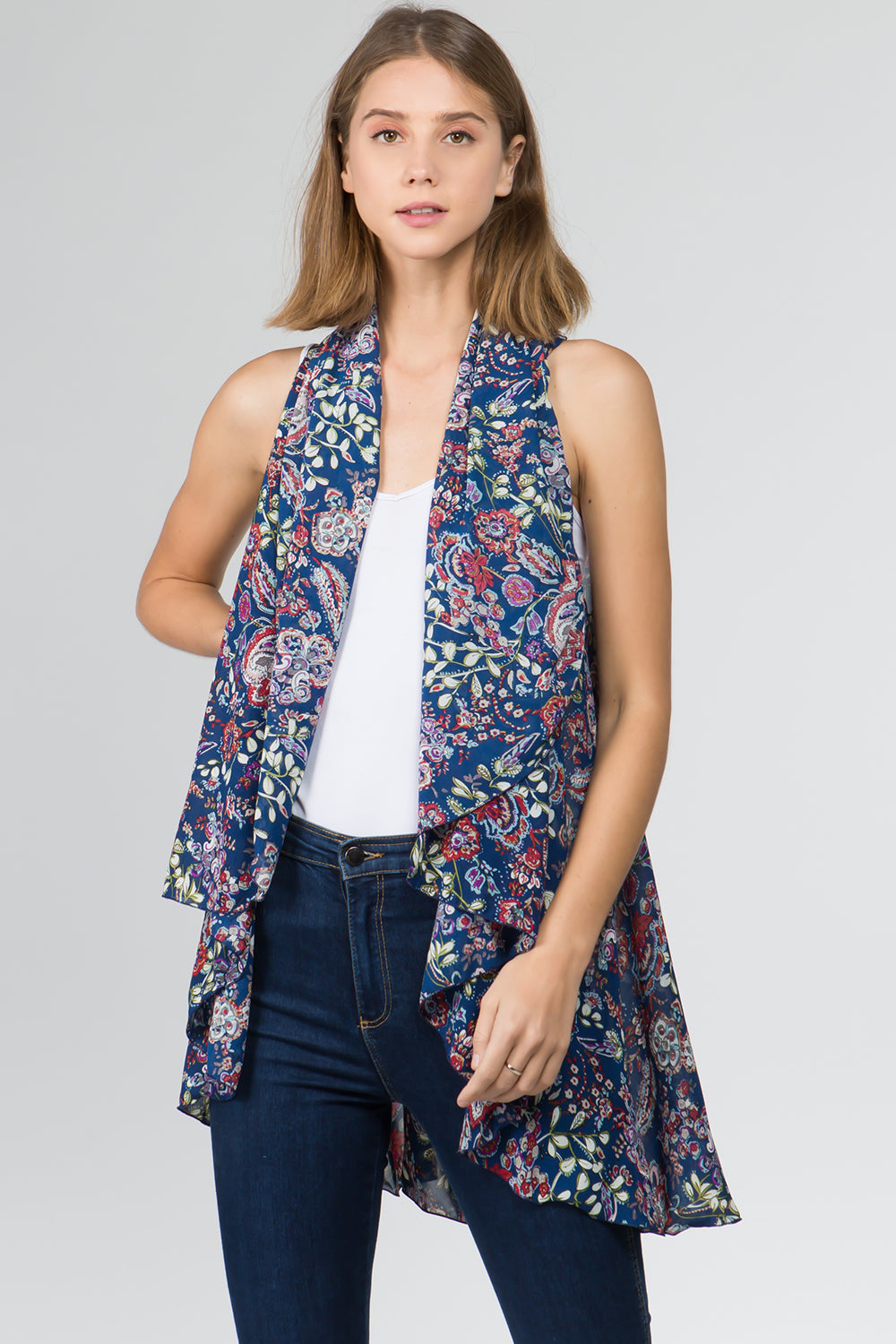 VP-9391 multi floral design duster