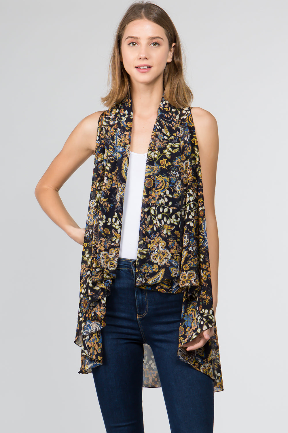 VP-9391 multi floral design duster