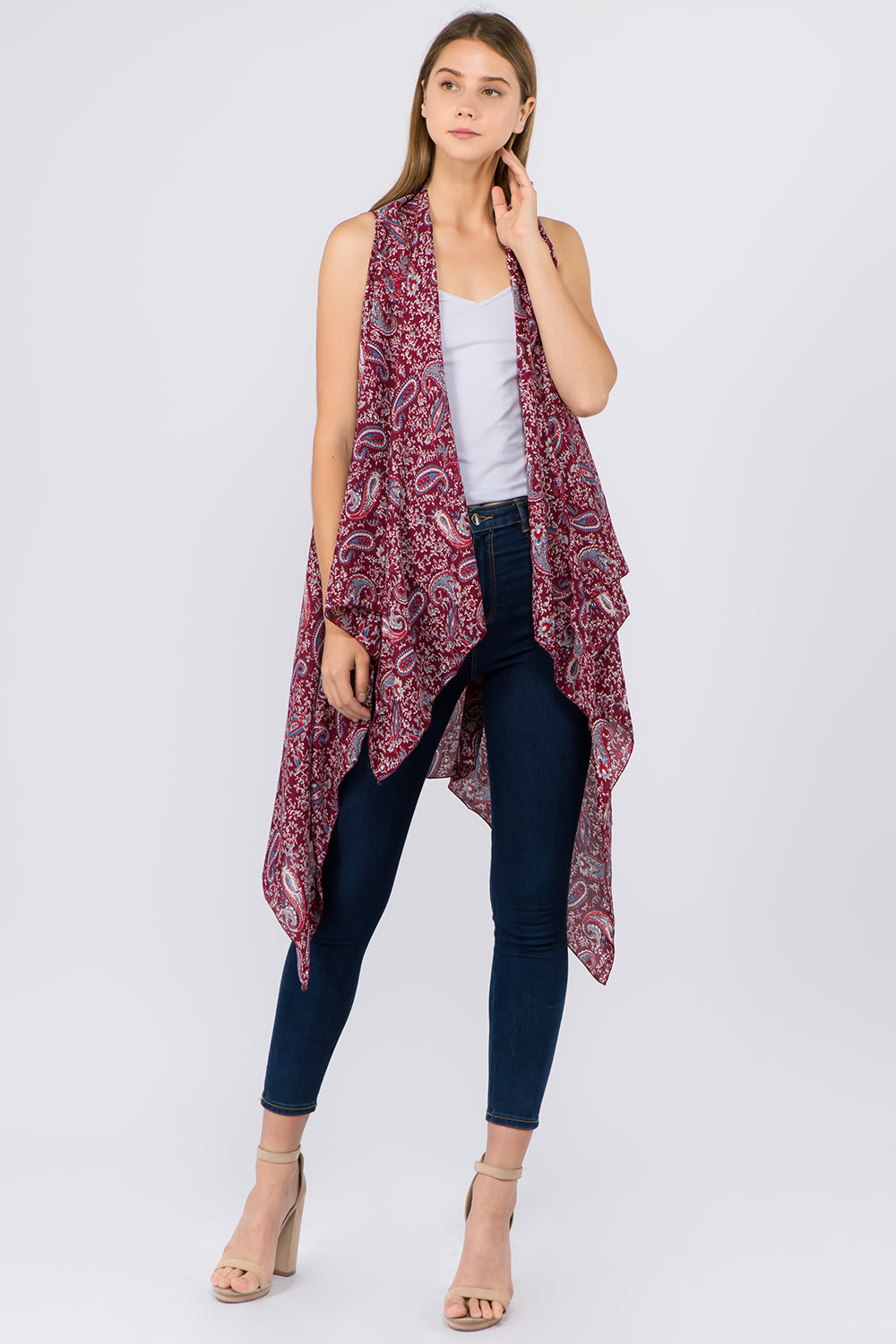 VP-94B6 b paisley design vest