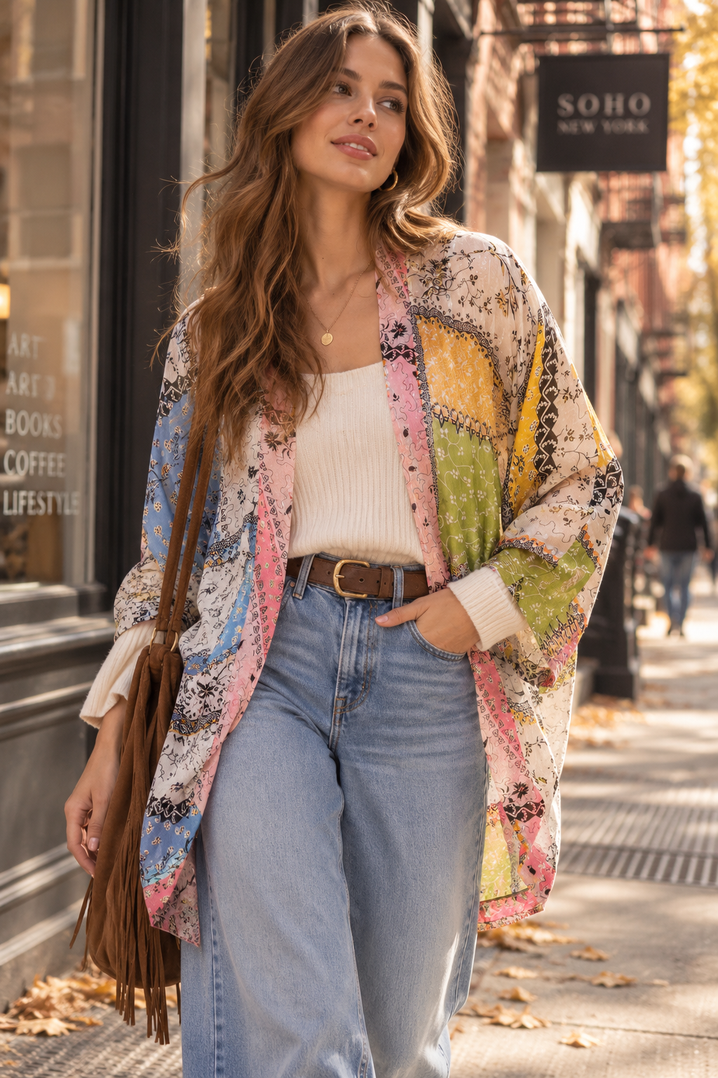 SP-4150 floral patchwork design wearable
