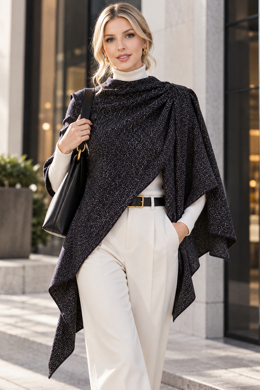 SH-4308 Metallic Shawl with Loop