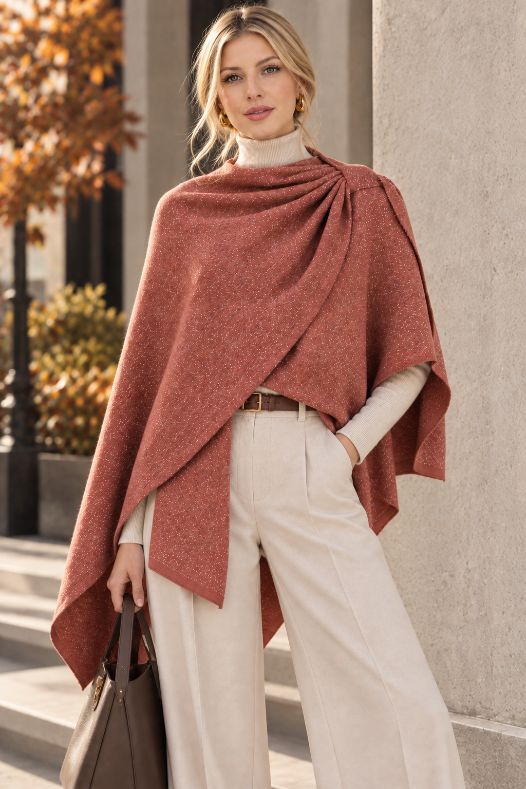 SH-4308 Metallic Shawl with Loop