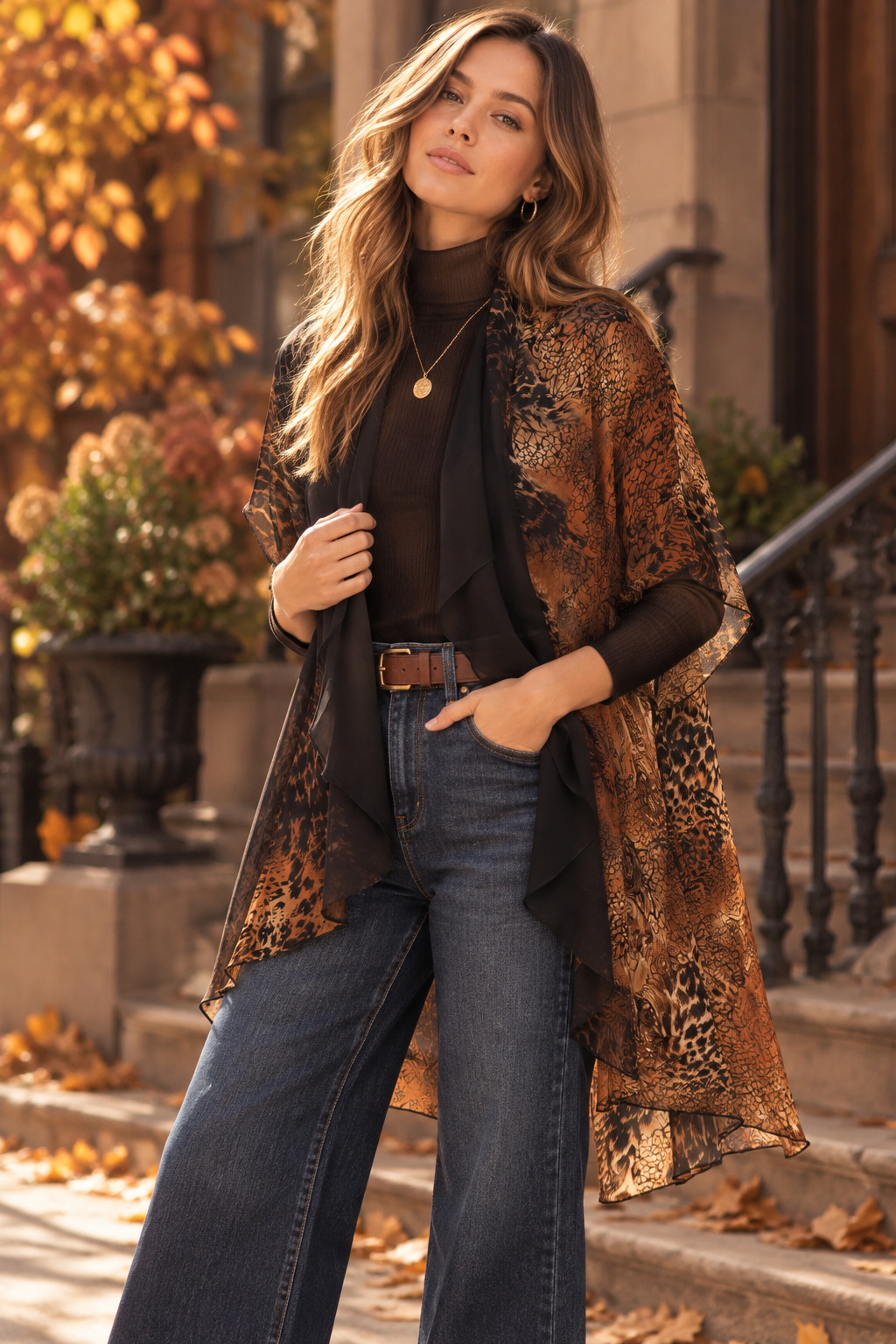PN-11 animal ombre vest