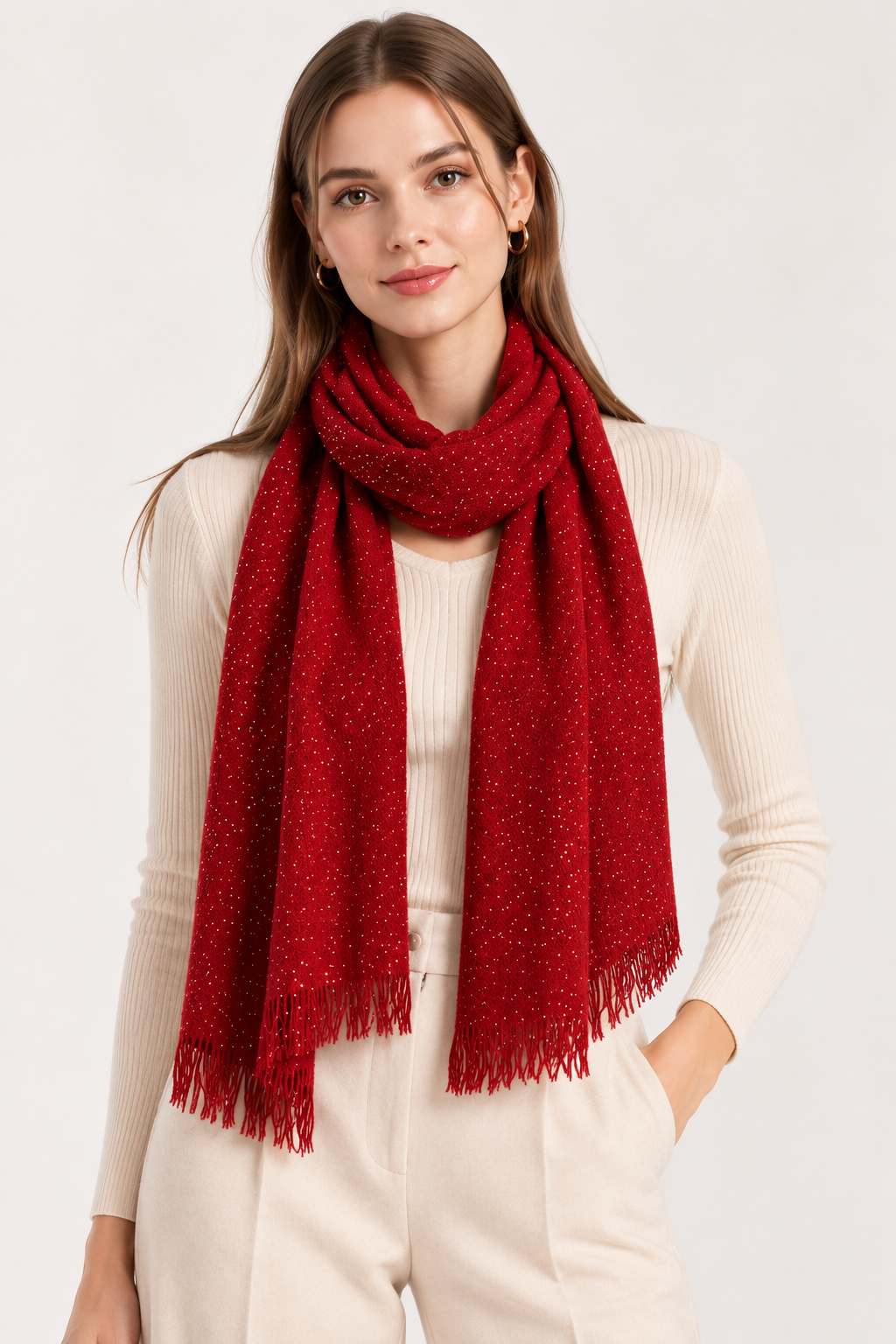 Soft Sparkle Scarf GAO-4366