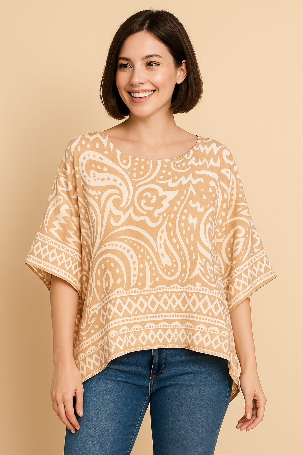 Printed Flow Top-GPP-4338