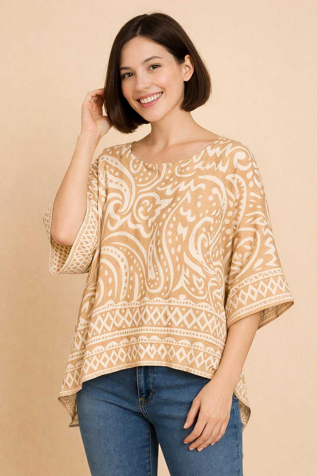 Printed Flow Top-GPP-4338