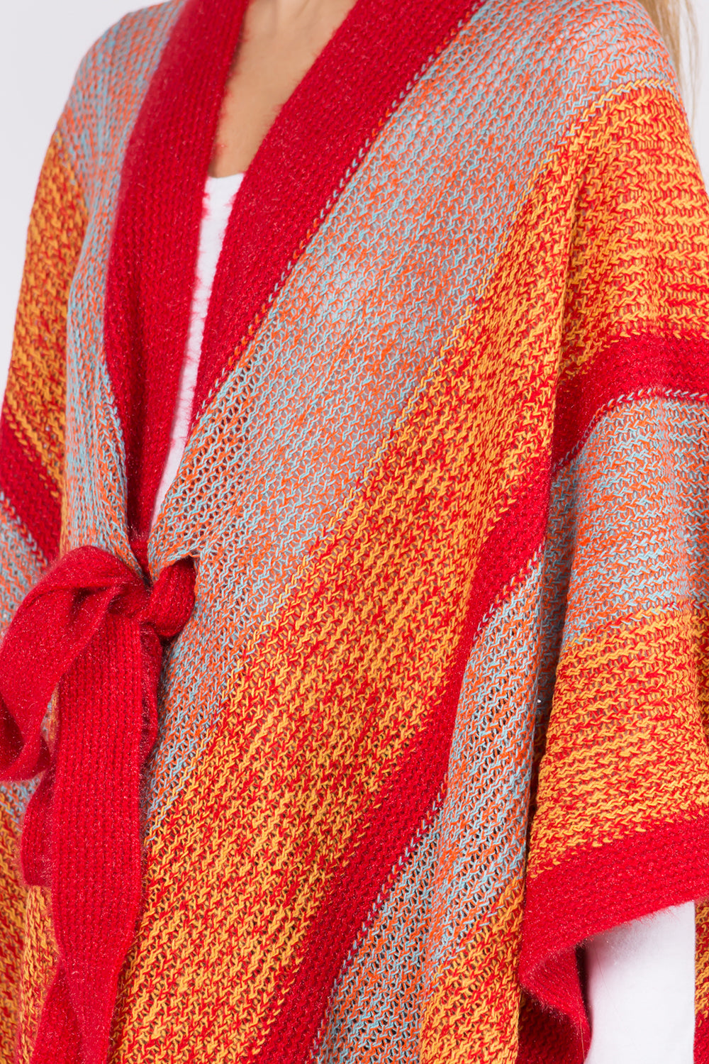 KA-21D4 Ombre Kimono w/ Front Ties