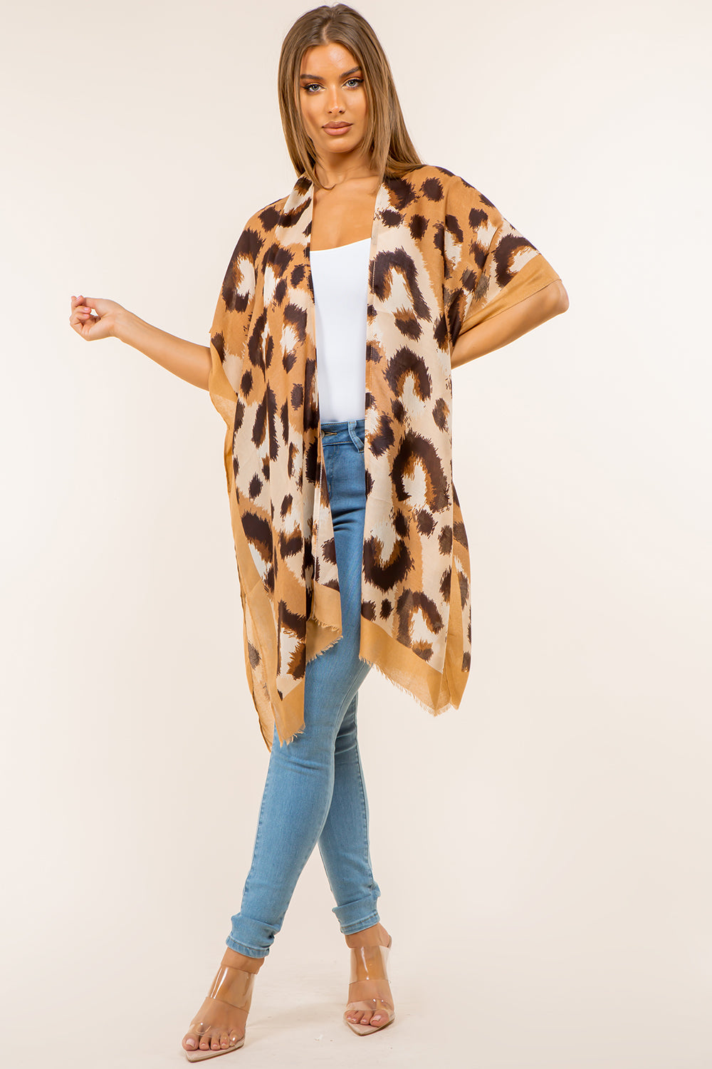 KP-4144 Leopard Kimono