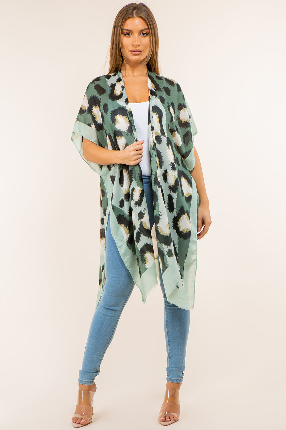 KP-4144 Leopard Kimono