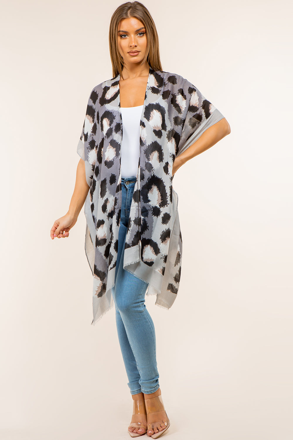 KP-4144 Leopard Kimono