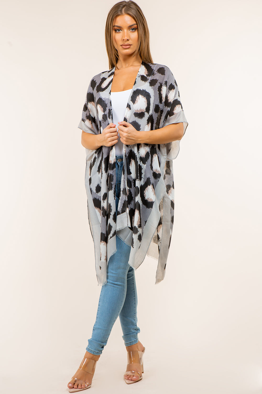 KP-4144 Leopard Kimono